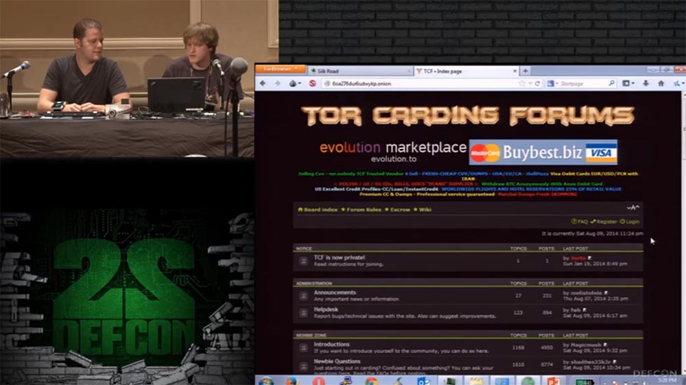 Конференция DEFCON 22. «Путешествие по тёмной стороне Интернет. Введение в Tor, Darknet и Bitcoin» - 20