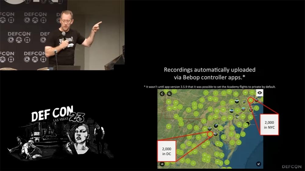 Конференция DEFCON 23. «Как я сбивал назойливый дрон соседского ребёнка». Майкл Робинсон - 9 Конференция DEFCON 23. «Как я сбивал назойливый дрон соседского ребёнка». Майкл Робинсон - 9