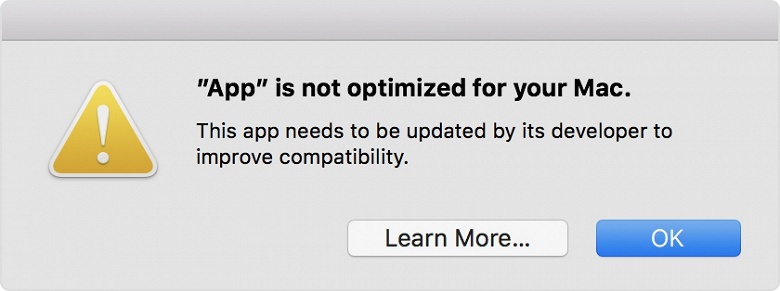 Apple начала предупреждать пользователей macOS о том, что они запускают 32-разрядное ПО - 2