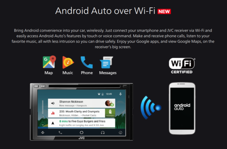Функция Android Auto теперь доступна посредством беспроводного подключения - 2