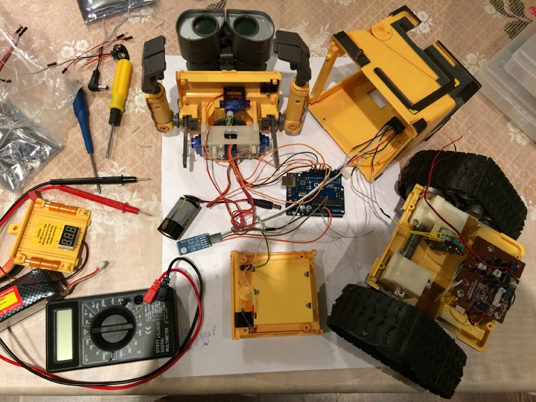 WALL-E на базе Arduino UNO c управлением по Bluetooth - 17