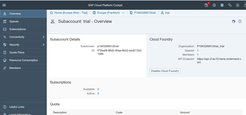 Руководство по разработке облачных приложений с помощью SAP Cloud Platform и Cloud Foundry - 5