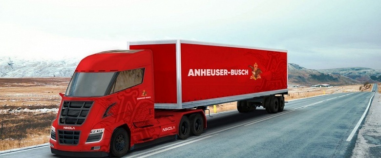 Anheuser-Busch заказала у Nikola Motors 800 водородных грузовиков One - 1