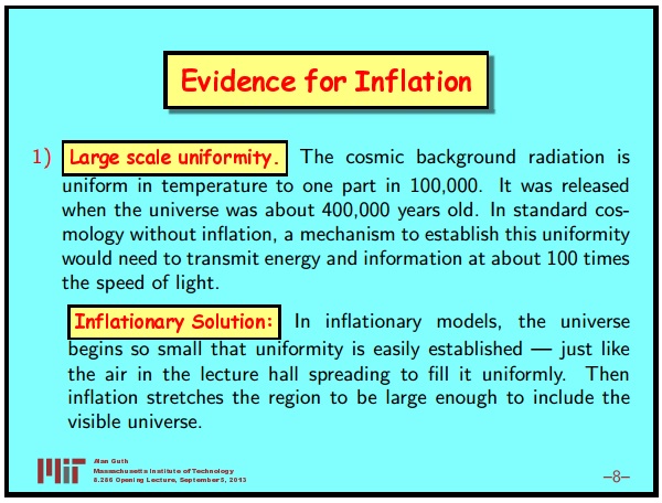 Ранняя вселенная 1. Инфляционная Космология: является ли наша вселенная частью мультивселенной? Часть 1 - 9