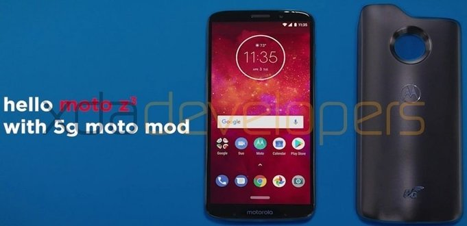 Смартфон Moto Z3 Play получит аксессуар 5G Moto Mod