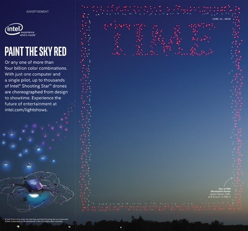 Intel устроила очередную техно-иллюминацию и попала на обложку TIME