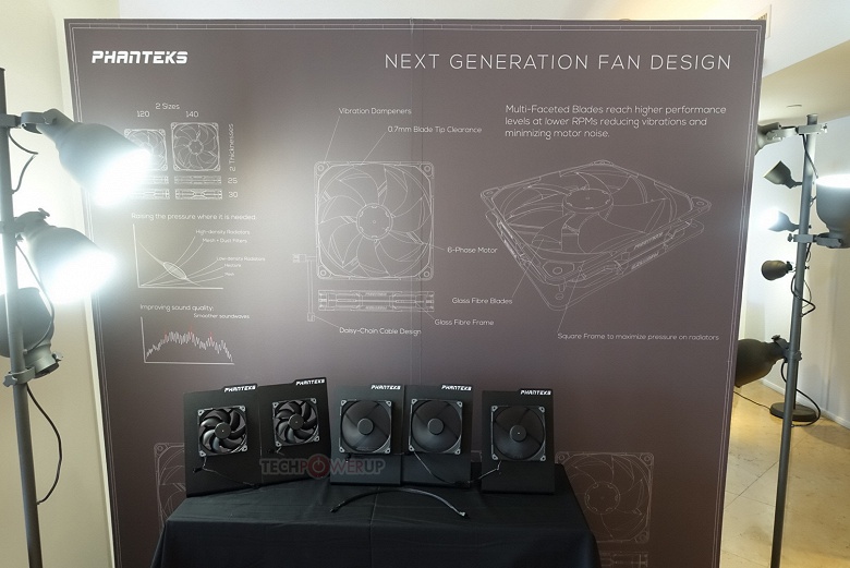 Phanteks показала прототипы вентиляторов с многогранными лопастями