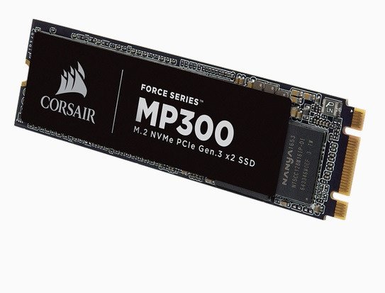 Бюджетные SSD Corsair MP300 типоразмера M.2 поддерживают NVMe
