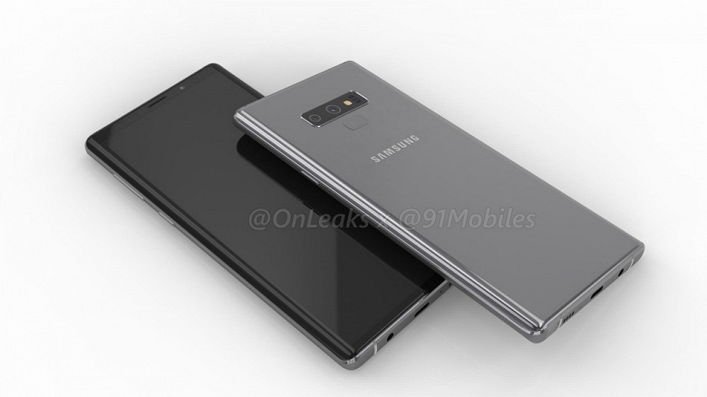 Компьютерные изображения дают представление о внешности Samsung Galaxy Note9