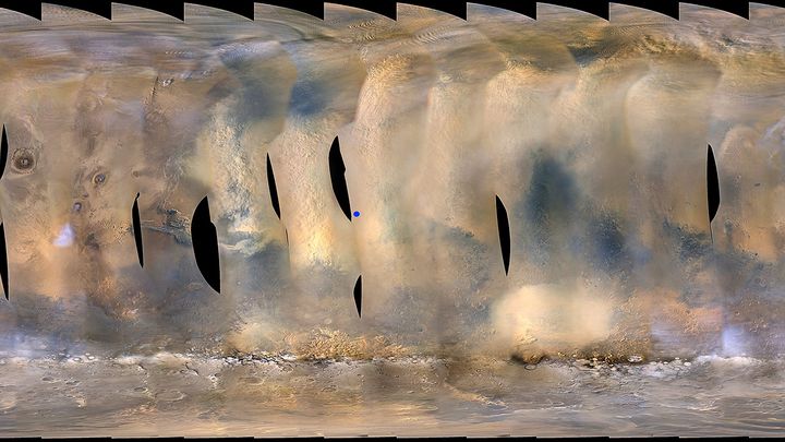 Марсоход Opportunity «сражается» с сильной пылевой бурей