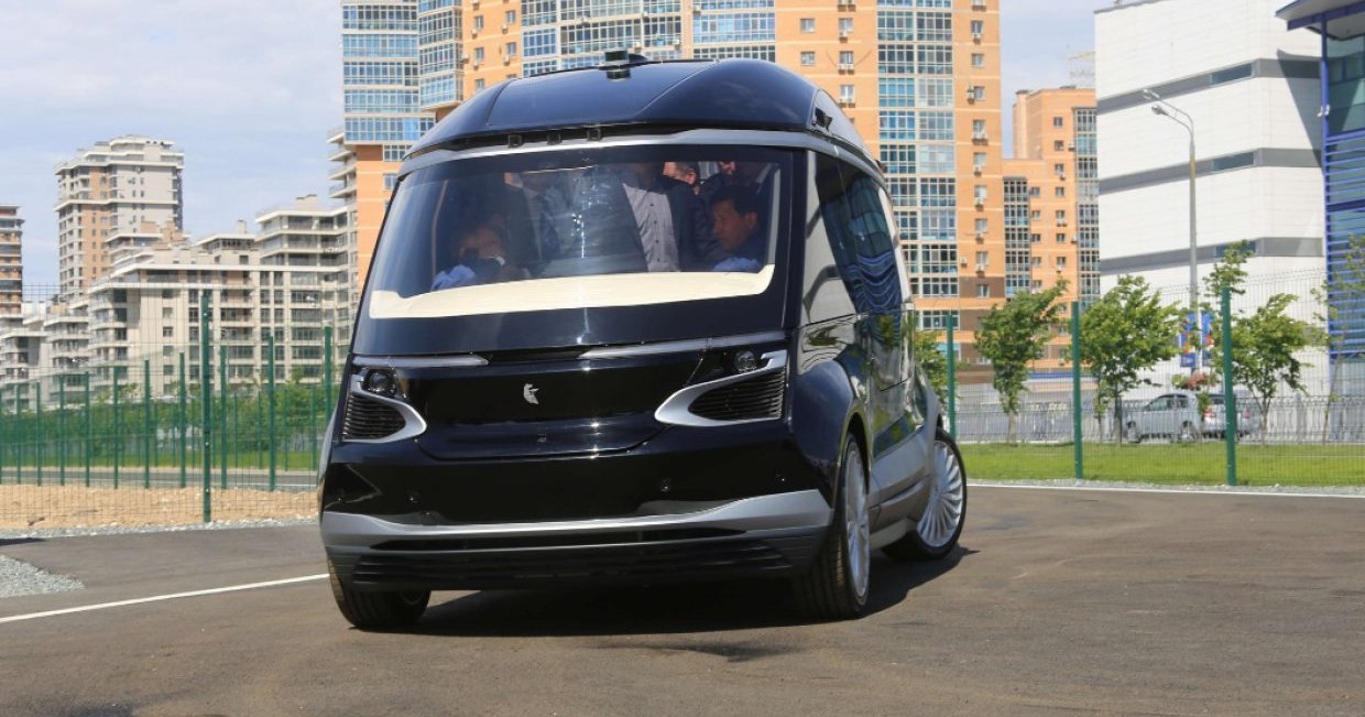 КамАЗ показал беспилотный электрический автобус