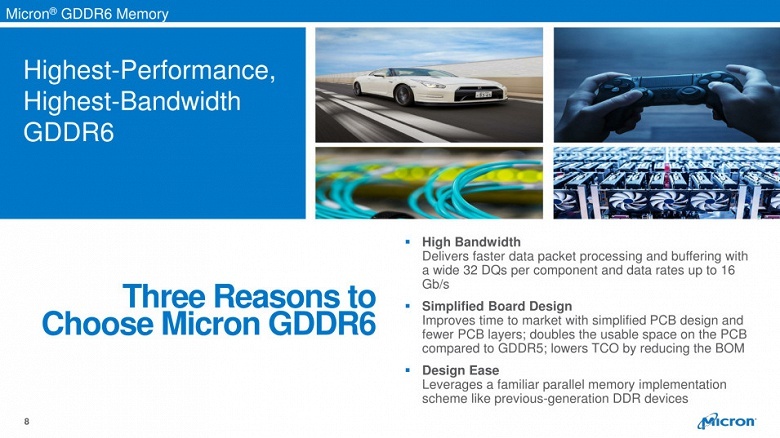 Micron начинает серийный выпуск памяти GDDR6
