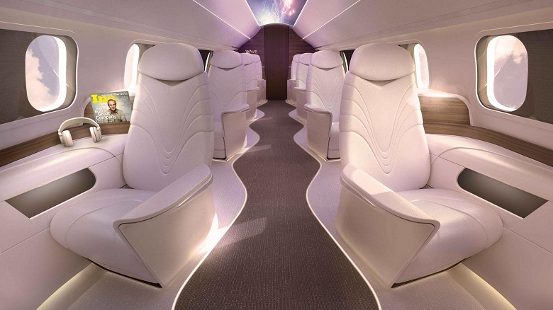 Aura анонсирует коммерческие полеты на самолетах с экранами OLED в иллюминаторах и на потолке