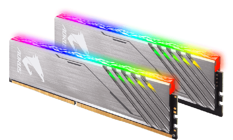 Начались поставки наборов модулей памяти Gigabyte Aorus RGB, включающих пустышки с подсветкой