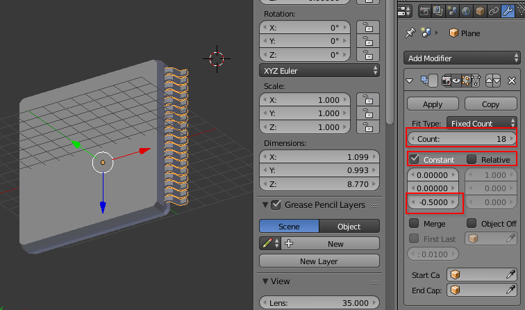 Blender: 3D-модель микросхемы для подключения в библиотеке KiCad - 23