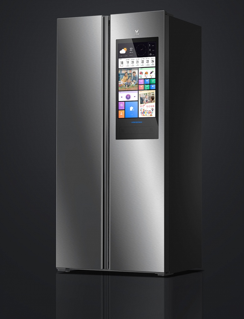 Огромный экран, голосовые команды и светодиодная подсветка — особенности холодильника Xiaomi Yunmi 450L