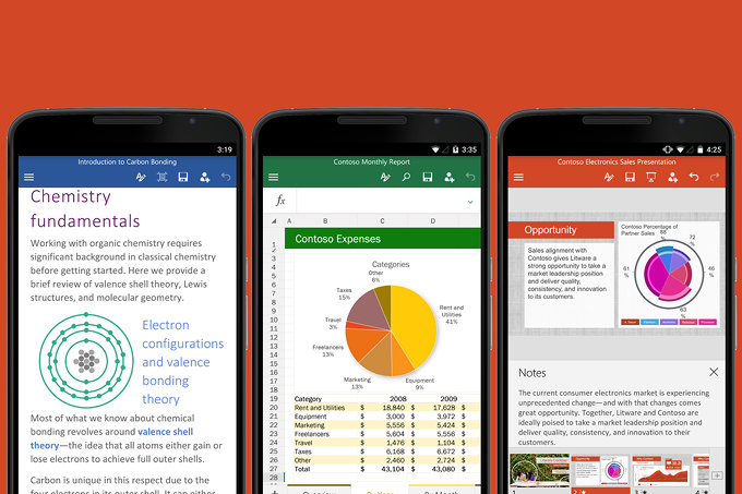 Microsoft Office для Android и iOS получил ряд новых возможностей
