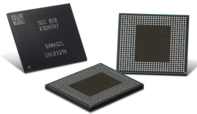 В Samsung начат выпуск памяти LPDDR4X для смартфонов следующего поколения