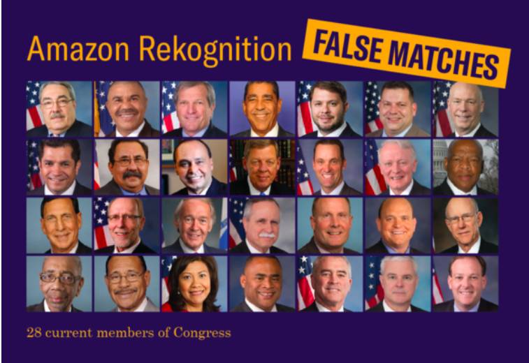 Система распознавания лиц Amazon Rekognition приняла 28 конгрессменов США за преступников - 1