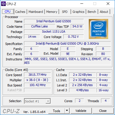 Новая статья: Обзор процессора Intel Pentium Gold G5500: гиперпень 2.0