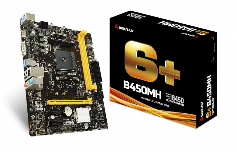 Плата Biostar B450MHC на новом чипсете AMD стоит 60 долларов 