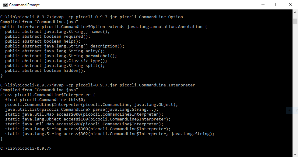 Интерфейсы командной строки Java: picocli - 3