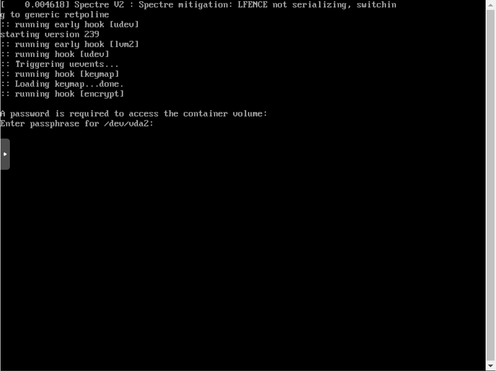 Установка Archlinux c полным шифрованием системы и LVM на LUKS - 6
