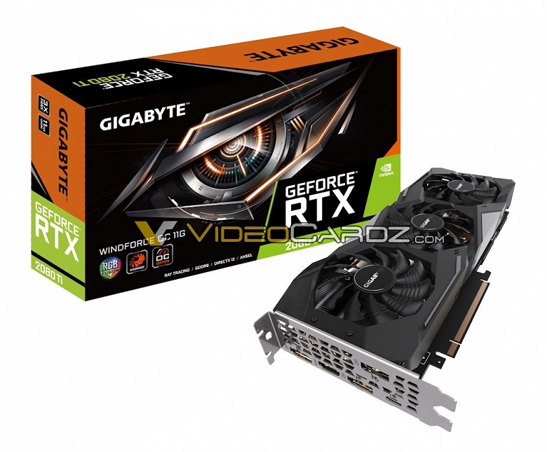 Появились изображения 3D-карт Gigabyte GeForce RTX 2080 и RTX 2080 Ti серий WindForce и Gaming 