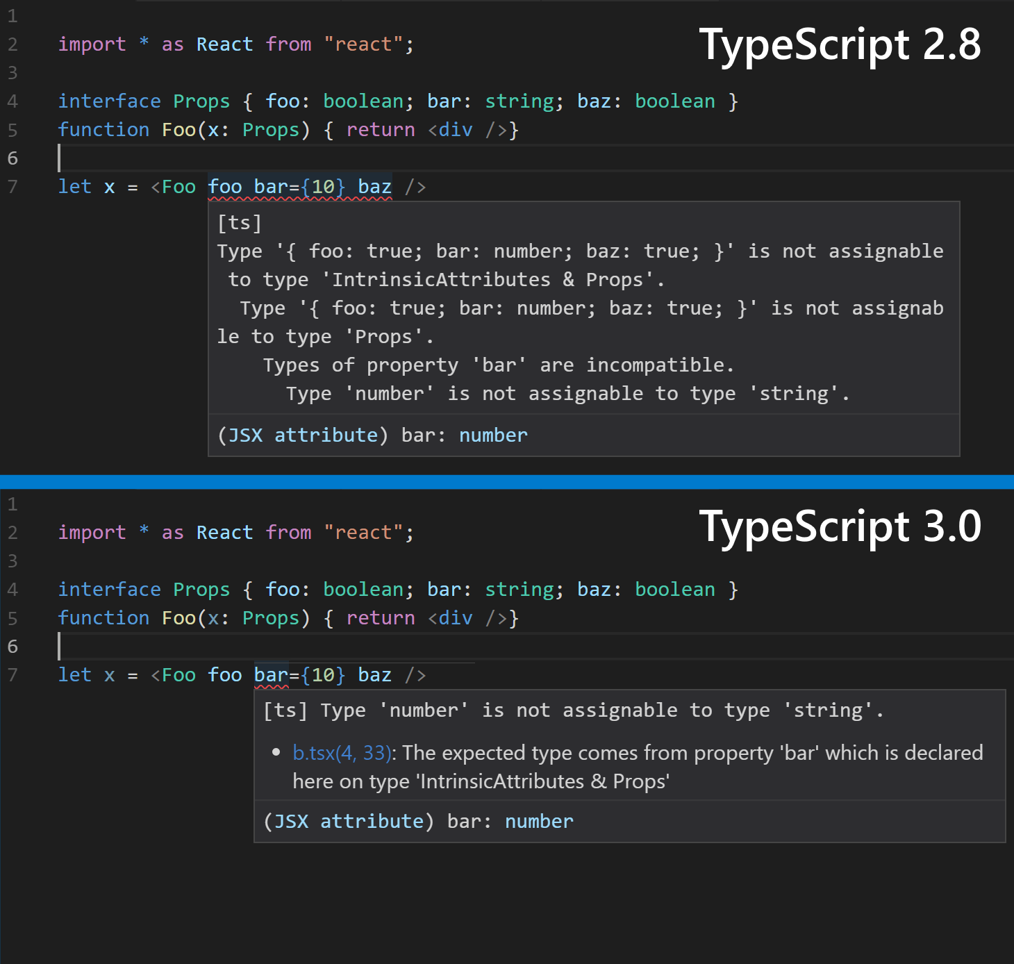 TypeScript 3.0 - 7
