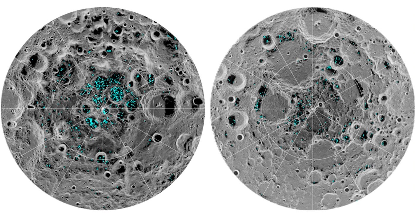 Подтверждено существование водяного льда на Луне