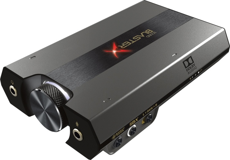 Звуковая карта Creative Sound BlasterX G6 подходит для ПК и игровых консолей