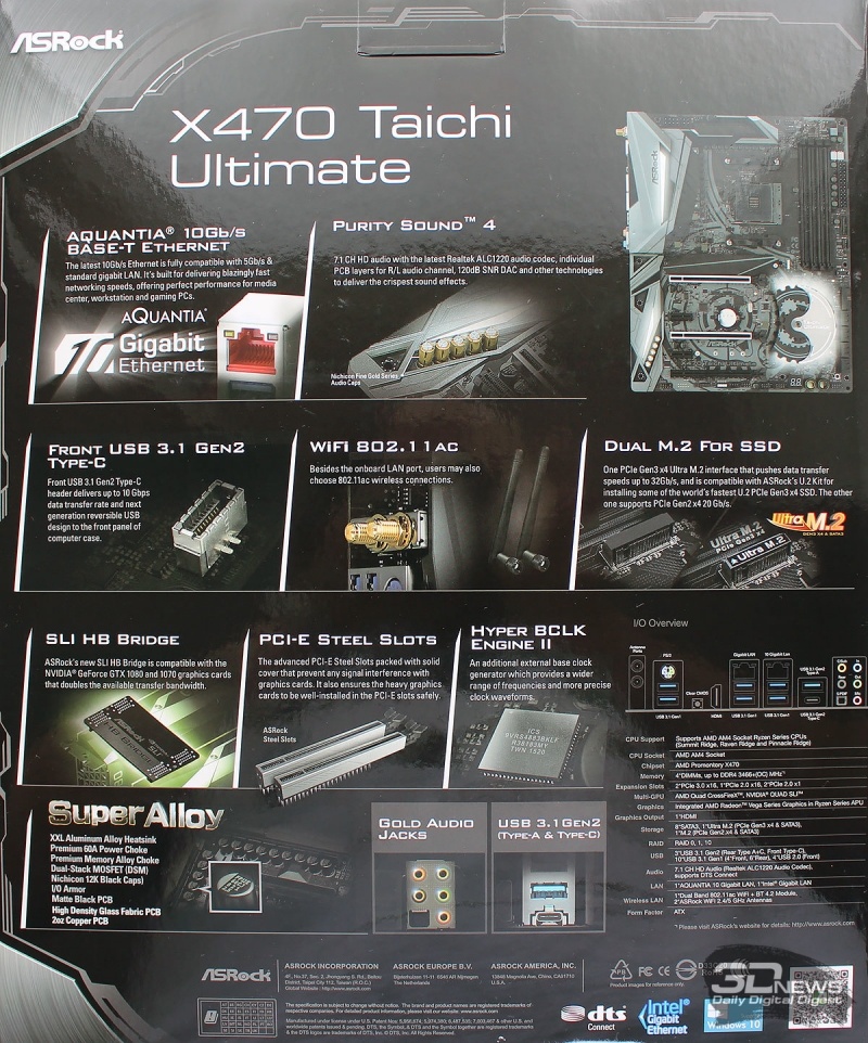 Новая статья: Обзор материнской платы ASRock X470 Taichi Ultimate: ультимативно, но не совсем
