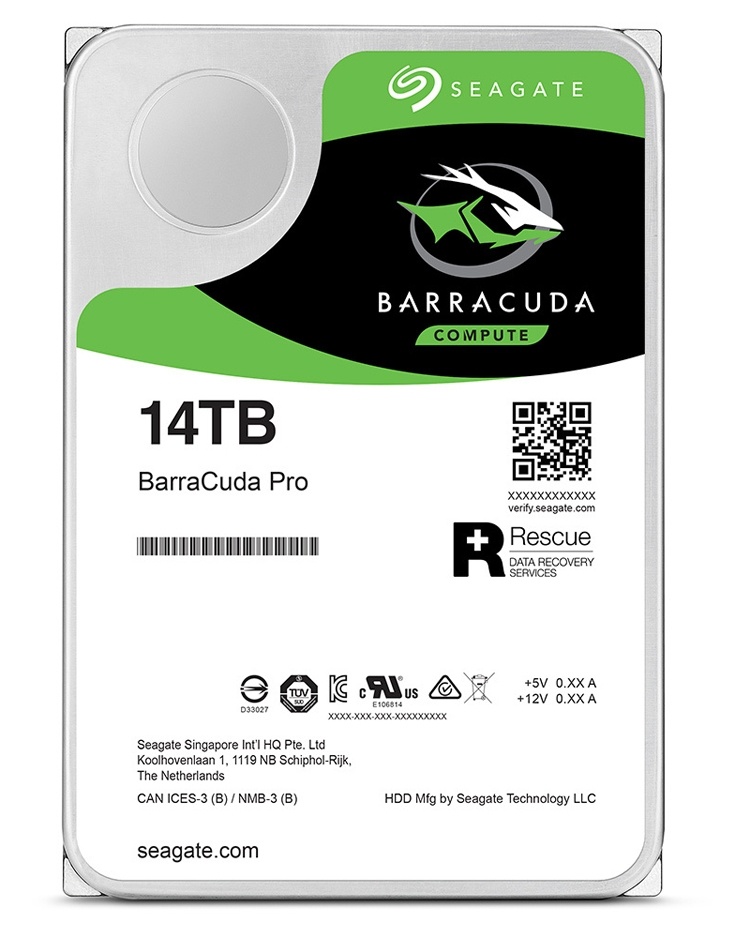 Жёсткий диск Seagate BarraCuda Pro на 14 Тбайт оценён в 0