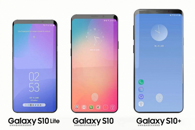 Экран асимметричного смартфона Samsung Galaxy S10 получит новое соотношение сторон