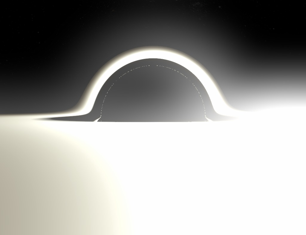 Как нарисовать чёрную дыру. Геодезическая трассировка лучей в искривлённом пространстве-времени - 32