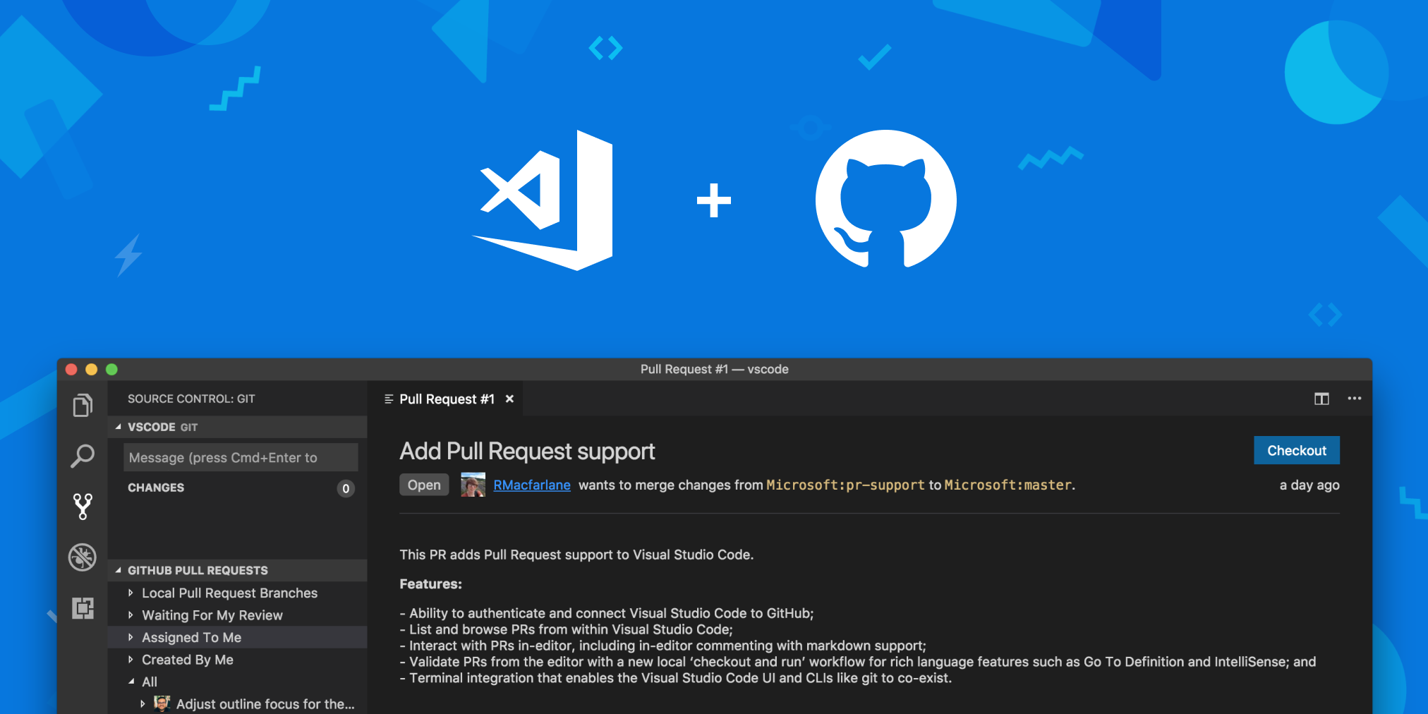 GitHub Pull Requests в Visual Studio Code - 2