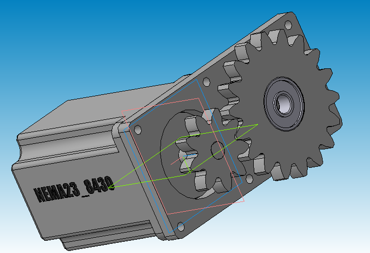 Одноступенчатый редуктор с приводом от Шагового Двигателя - 5 Одноступенчатый редуктор с приводом от Шагового Двигателя - 5