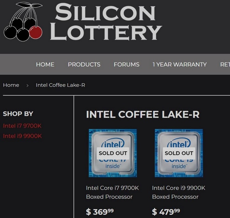 Подтвердилась стоимость Coffee Lake Refresh: почти 0 за Core i9-9900K