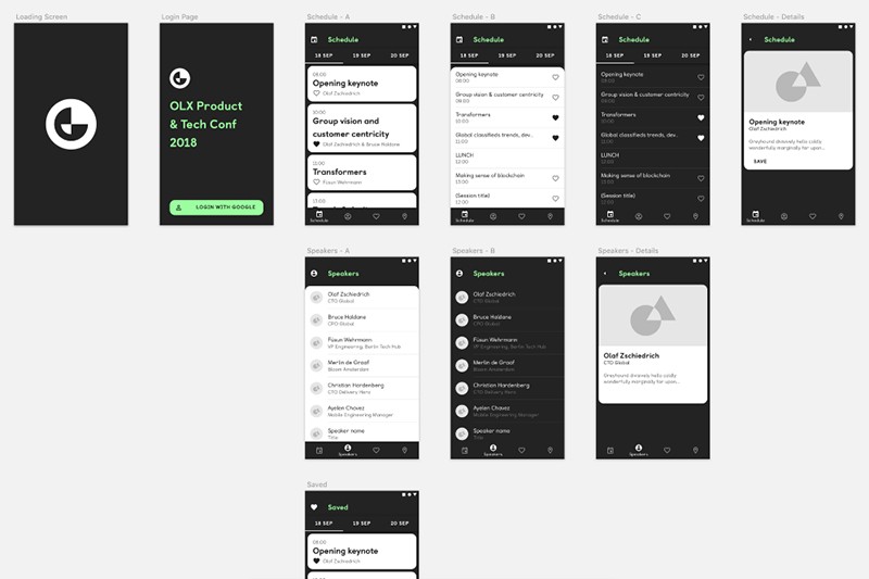 Быстрые прототипы на Flutter и Kotlin-Native - 3 Обзор эскизов