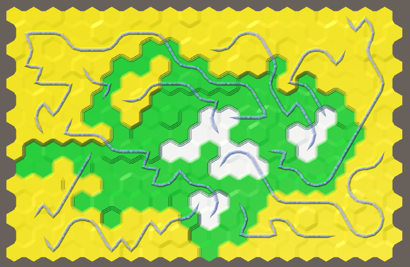 Карты из шестиугольников в Unity: неровности, реки и дороги - 118
