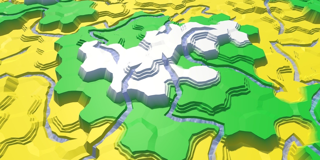 Карты из шестиугольников в Unity: неровности, реки и дороги - 67