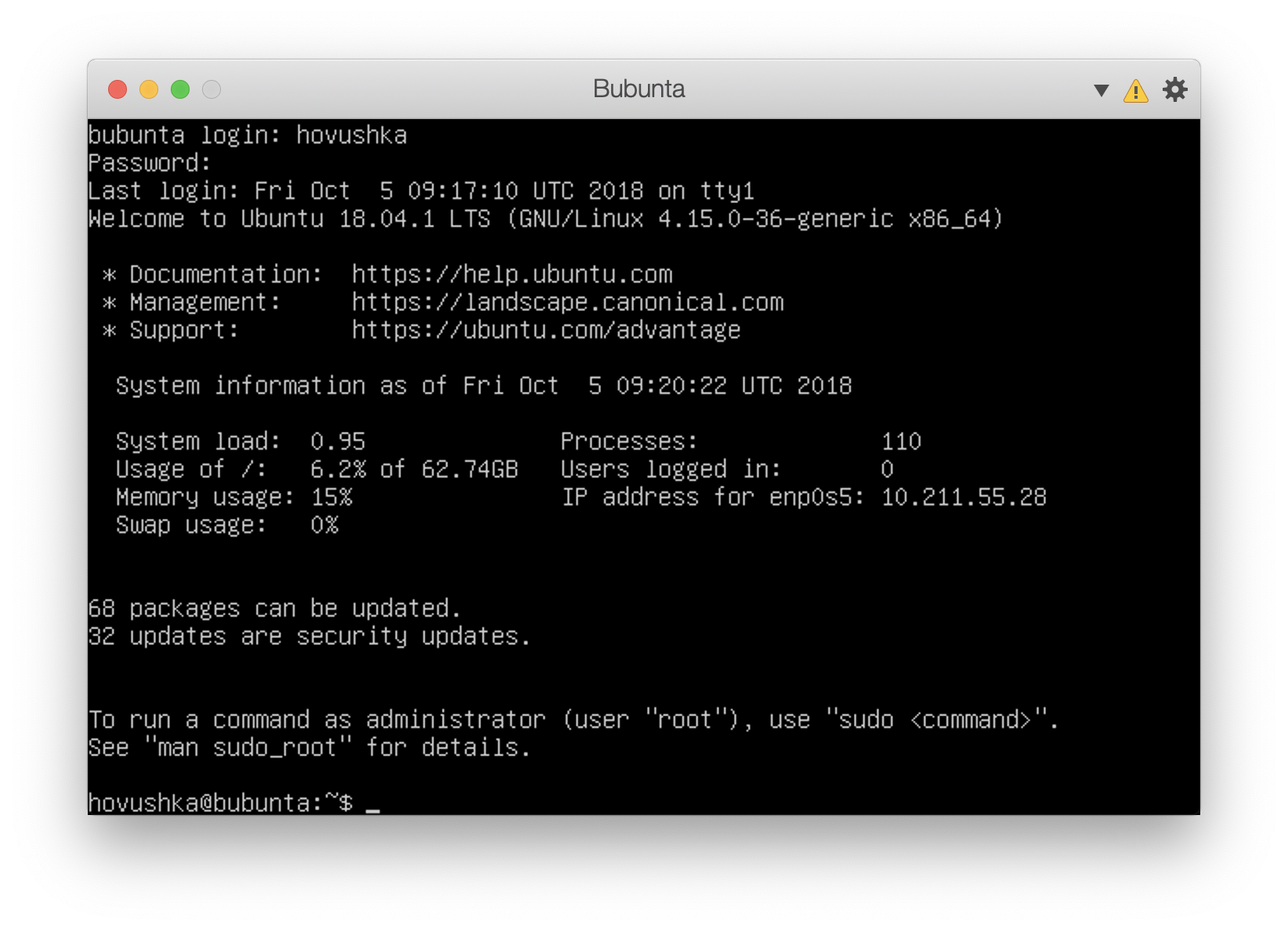 Подключение к локальной виртуальной машине Linux по SSH или как решить задачу о двух стульях ничьей - 8