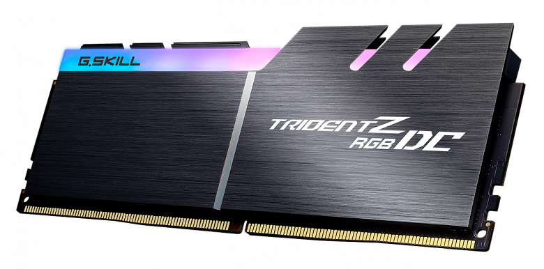 Наборы G.Skill Trident Z RGB DC включают два модуля памяти DDR4 объемом по 32 ГБ