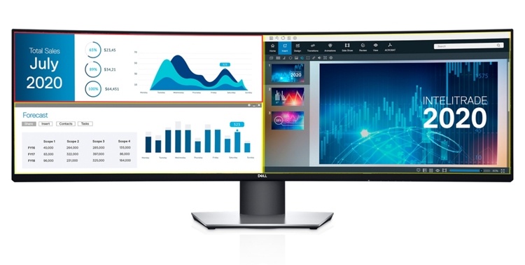 Dell UltraSharp U4919DW: монитор Dual QHD размером 49 дюймов