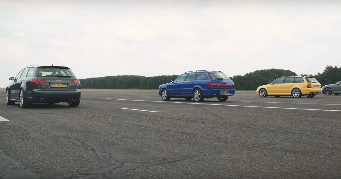 Audi RS4 разных поколений сравнили в дрэг-гонке