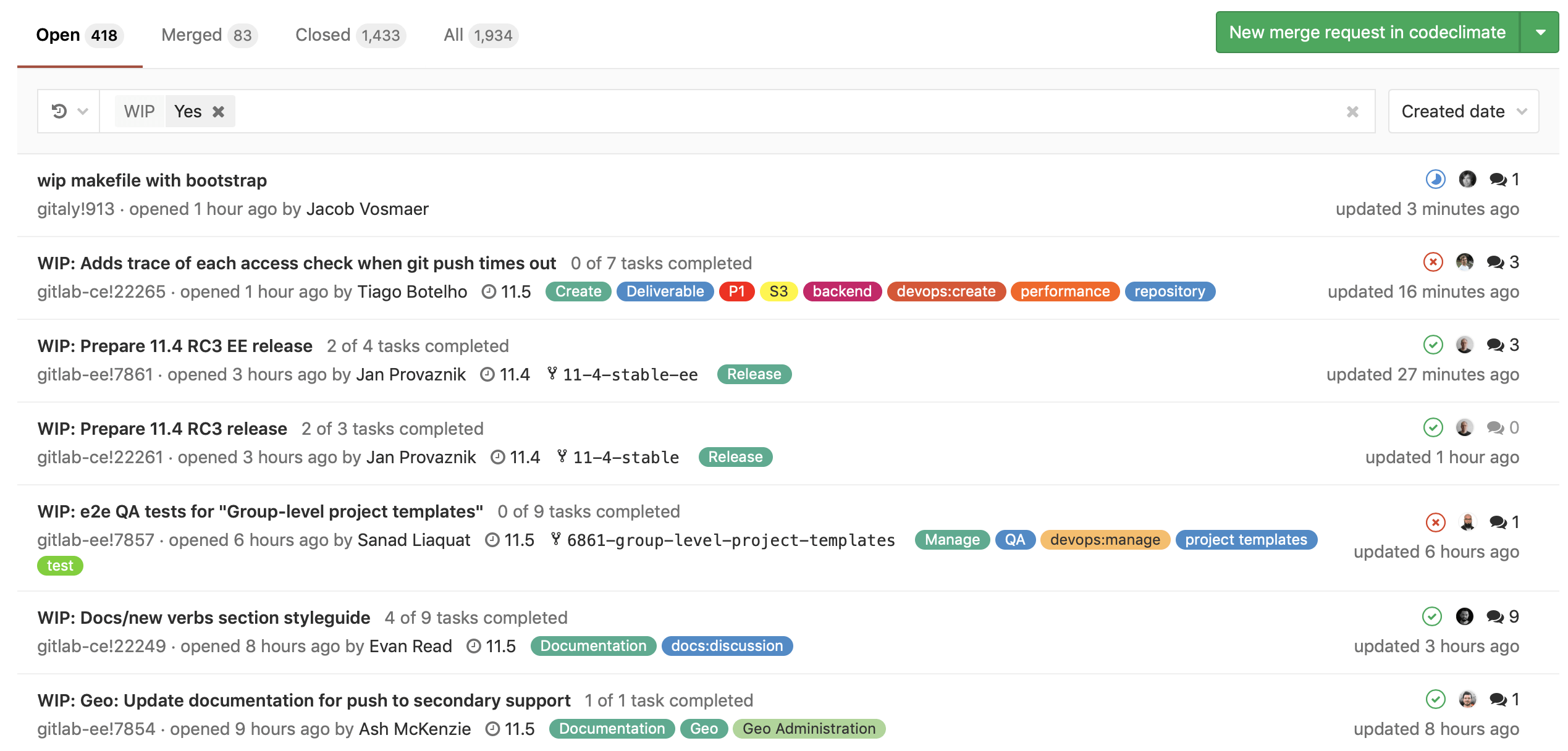 Новый выпуск GitLab 11.4 с рецензированием запросов слияния и флажками функций - 15
