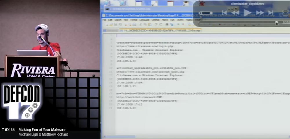 Конференция DEFCON 17. Посмеёмся над вашими вирусами! Часть 1 - 10