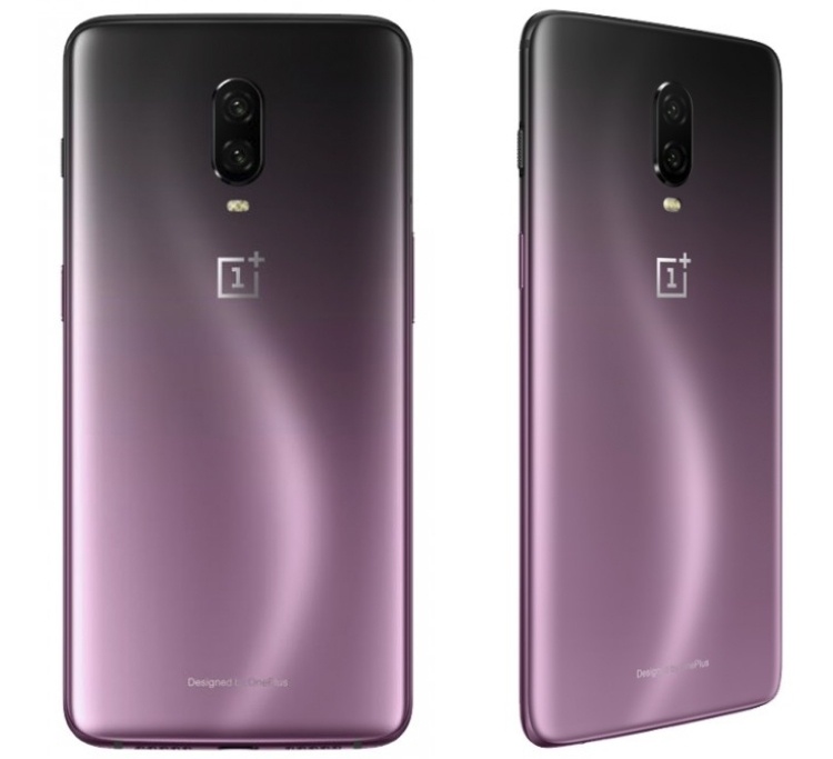 Мощный смартфон OnePlus 6T предстал в оригинальном цвете Thunder Purple