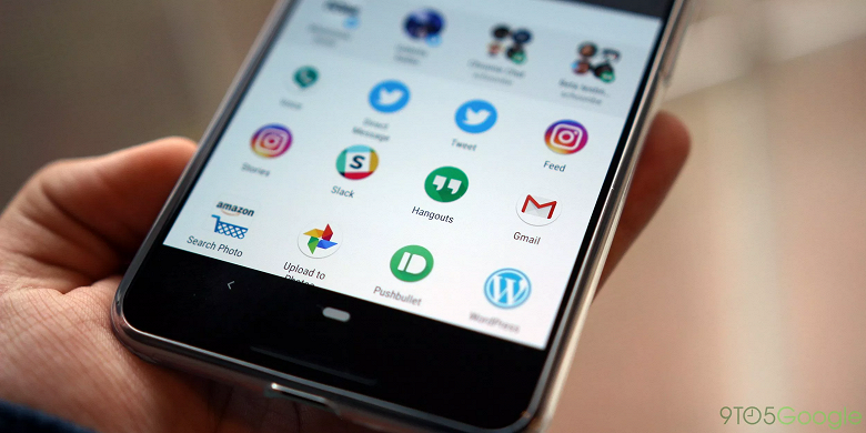 Android 10 получит новое меню обмена информацией, быстрое и удобное