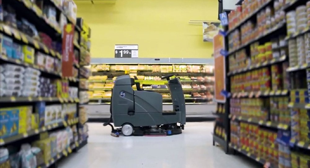 Walmart начинает использовать роботов-уборщиков - 1
